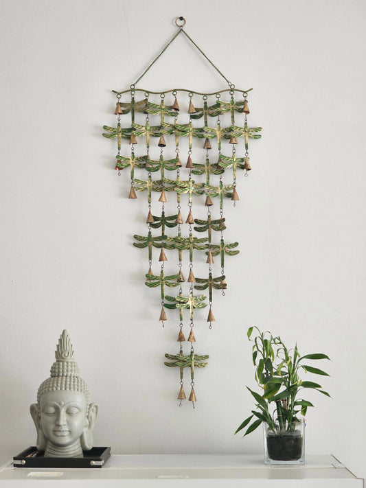 Bohemian Dragonfly Wall Decor Handcrafted Chime Bliss Boho
