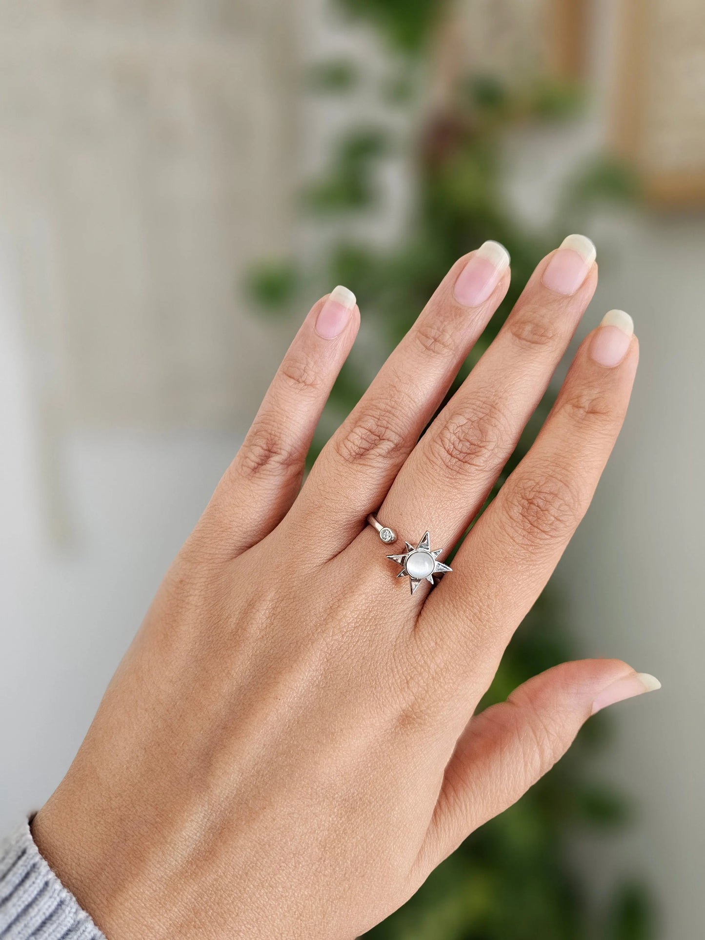 Shooting Star Ring with Cat's Eye Bliss Boho