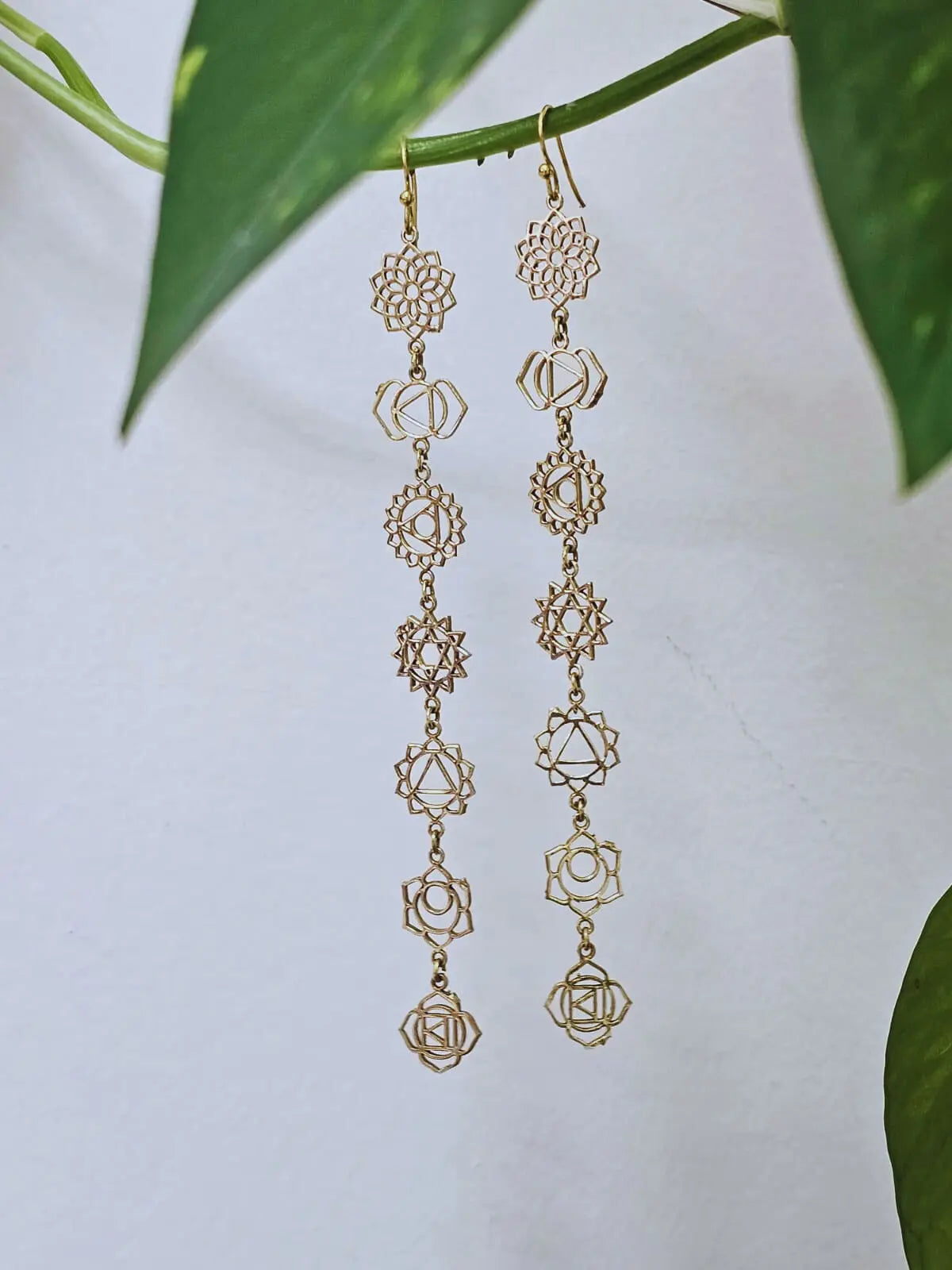 Handcrafted Seven Chakras Earrings – Balance & Harmony Bliss Boho