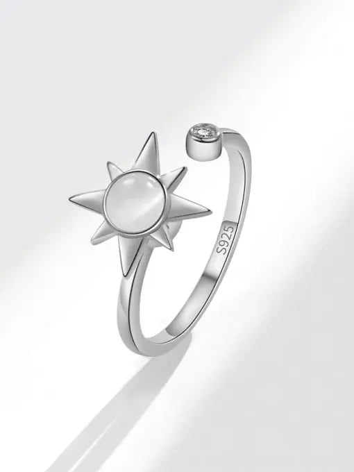 Shooting Star Ring with Cat's Eye Bliss Boho