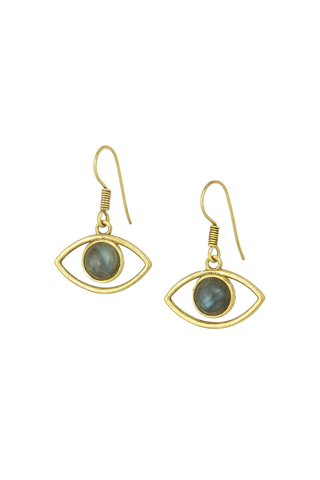 Aurora Evil Eye Labradorite Earrings