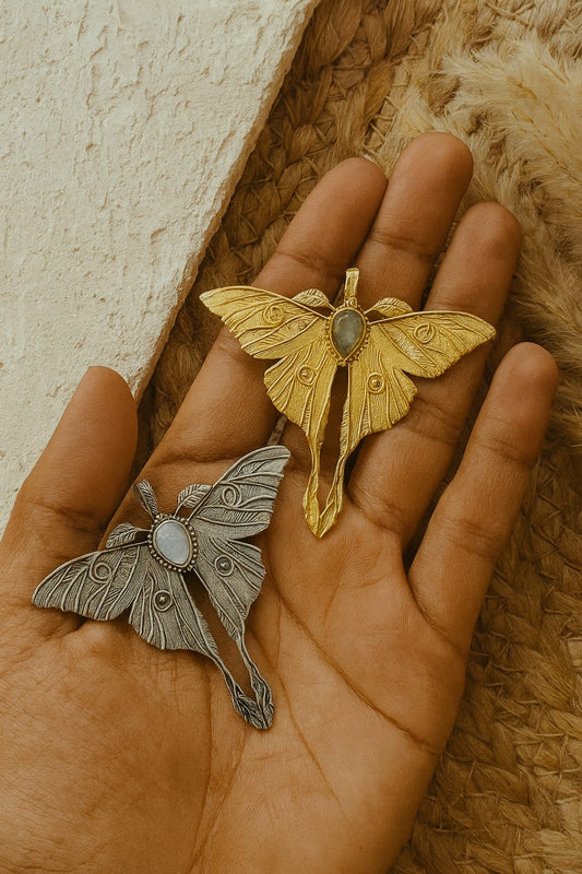 Luna Moth Amulet