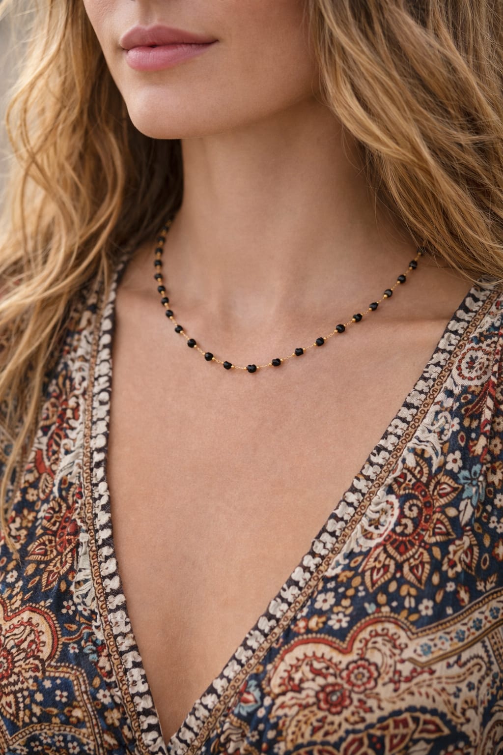 Obsidian Whisper Necklace