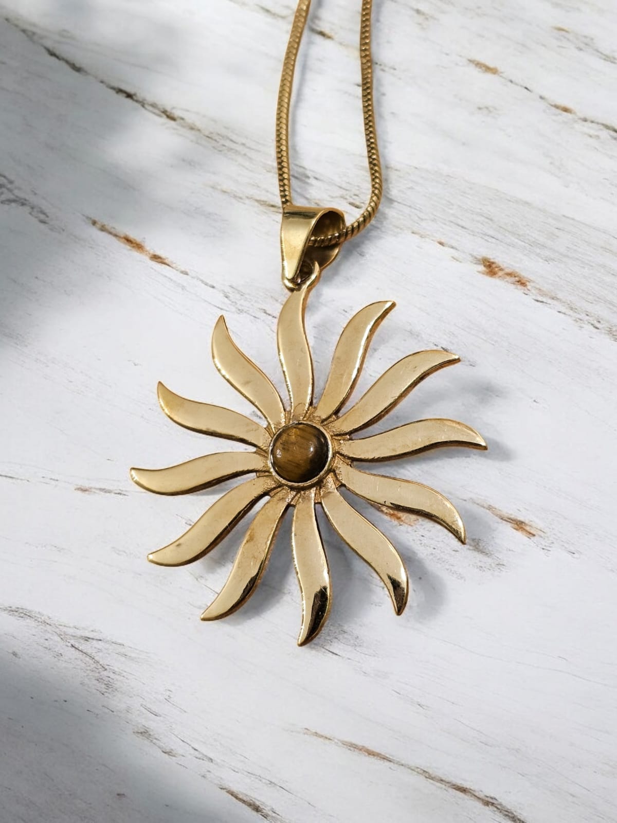 Rayla Necklace with Tiger Eye Stone