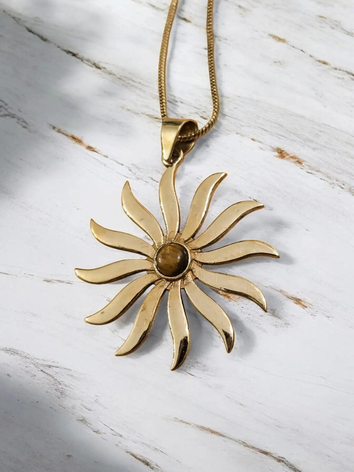 Rayla Necklace with Tiger Eye Stone Bliss Boho