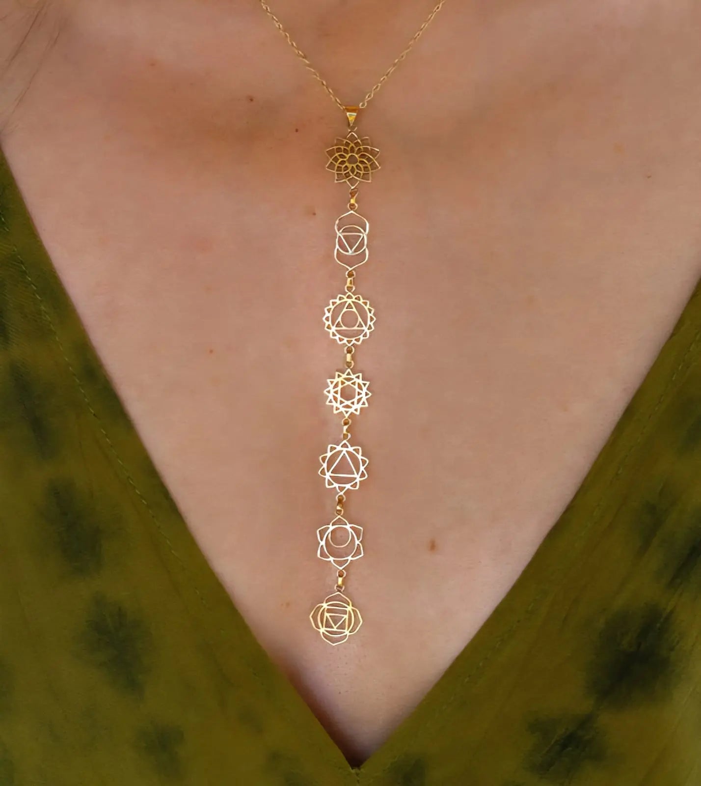 Handcrafted Seven Chakras Neckpiece – Align & Energize Bliss Boho