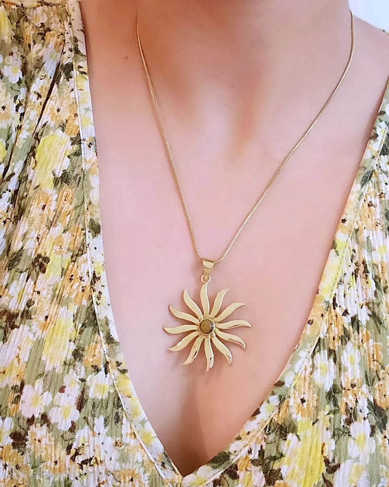 Rayla Necklace with Tiger Eye Stone Bliss Boho