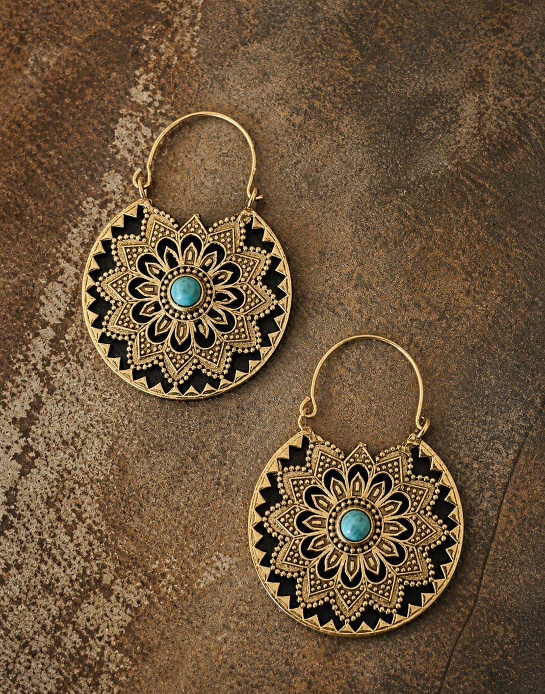 Bohemian Mandala Hoops