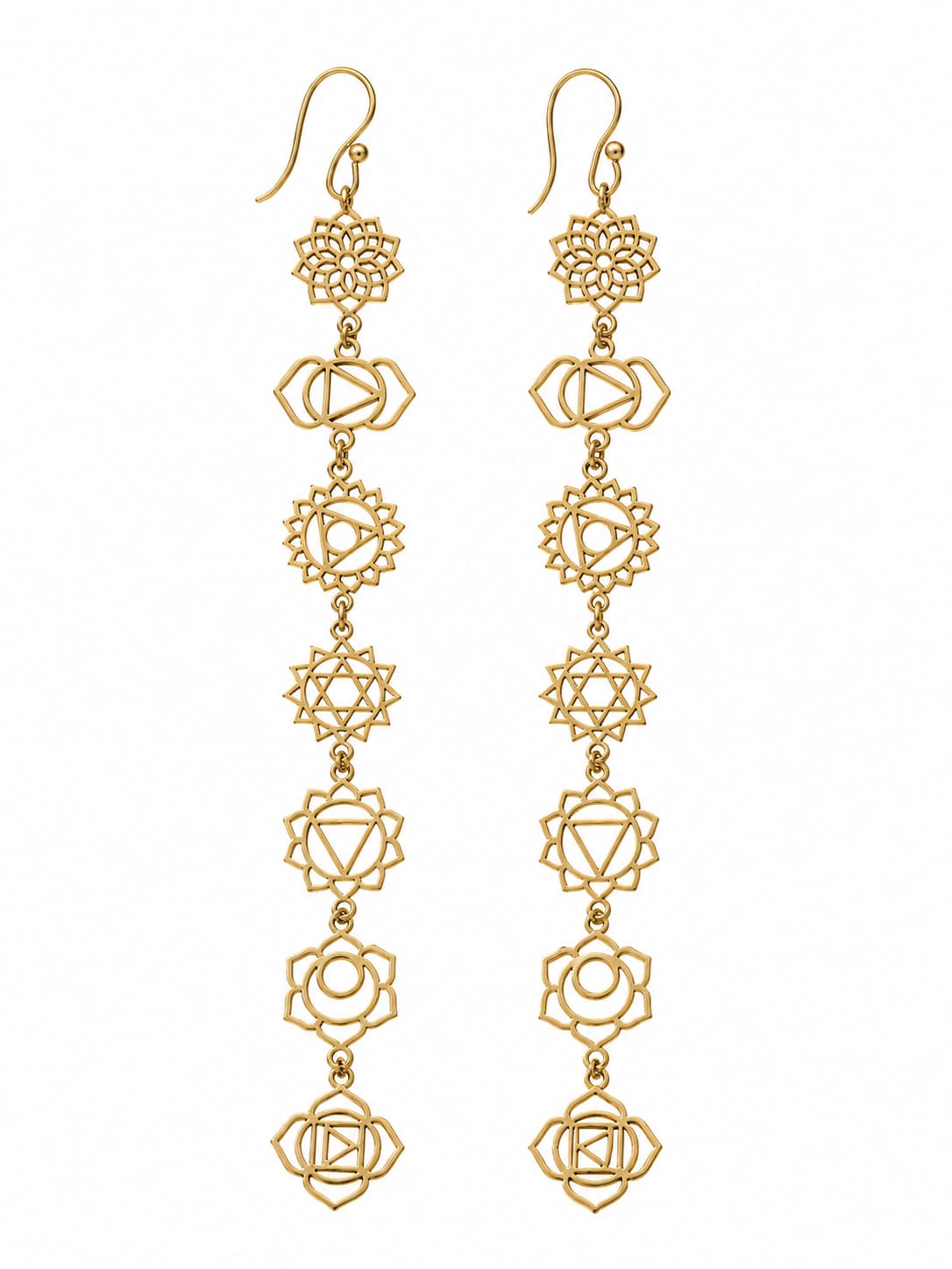 7 Chakra Drop Earrings