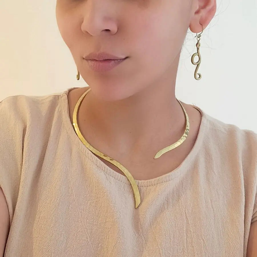 Serpentine Coil Earrings Bliss Boho