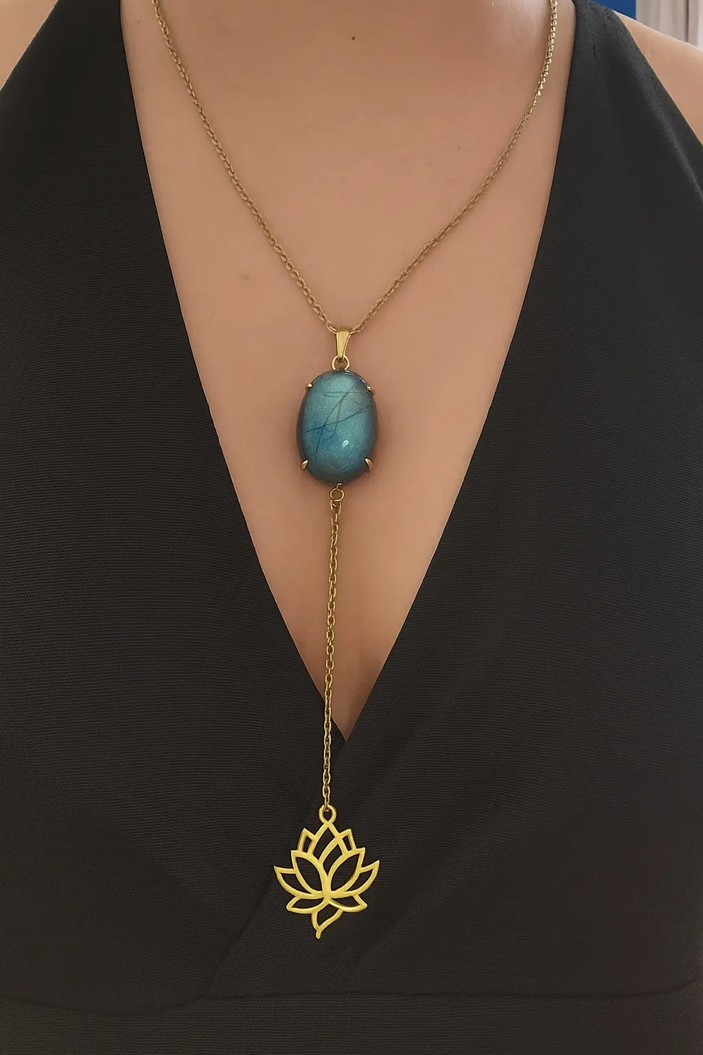 Mystica Aurora – Labradorite Soul Pendant Bliss Boho