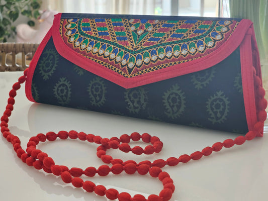 Silk Shoulder Bag from Kutch Bliss Boho