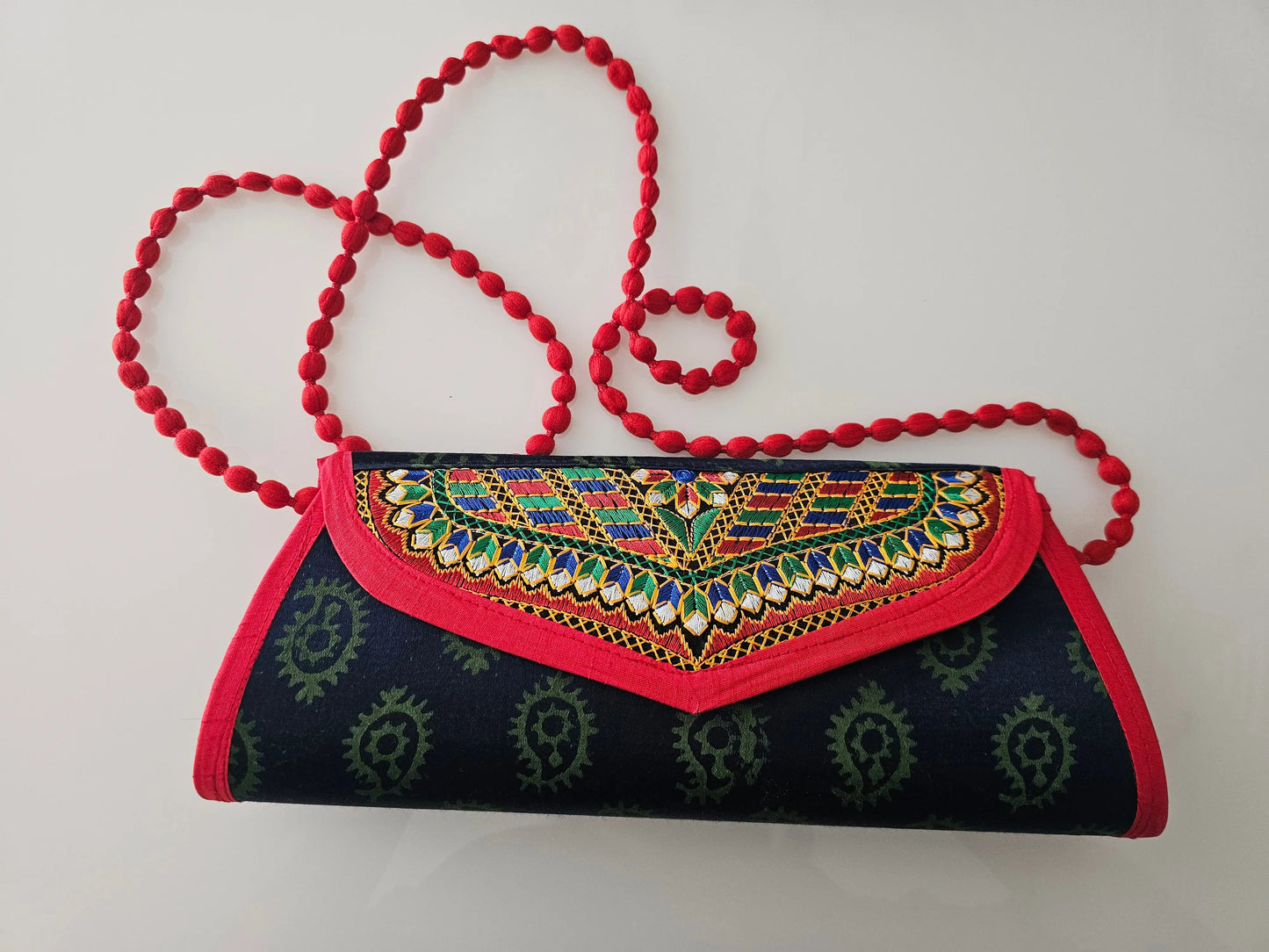 Silk Shoulder Bag from Kutch Bliss Boho