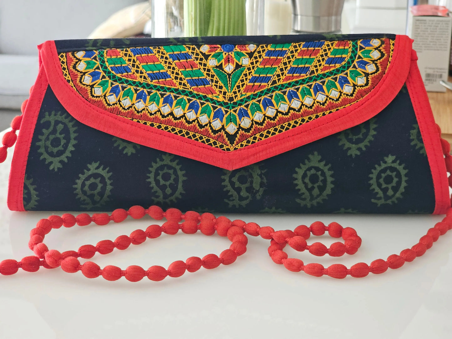 Silk Shoulder Bag from Kutch Bliss Boho