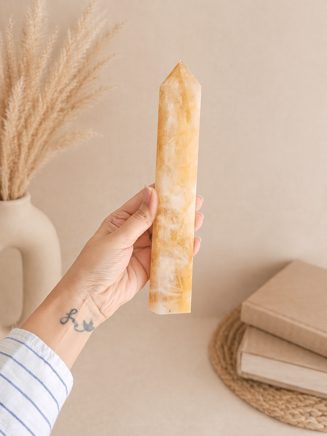 Golden Healer Quartz Tower
