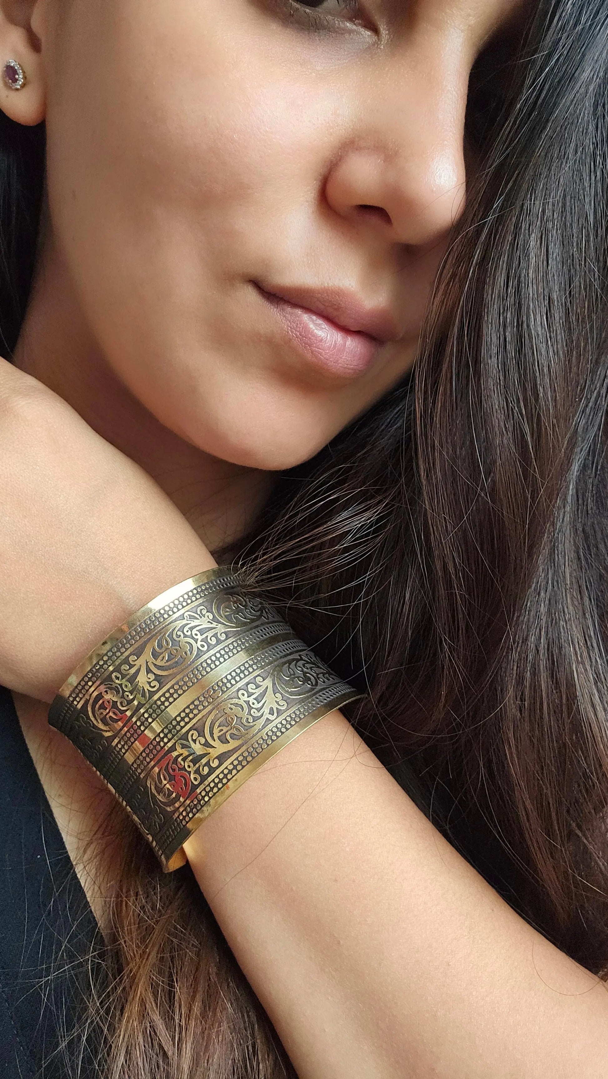 Tribal Vintage Wide Cuff Bracelet Bliss Boho