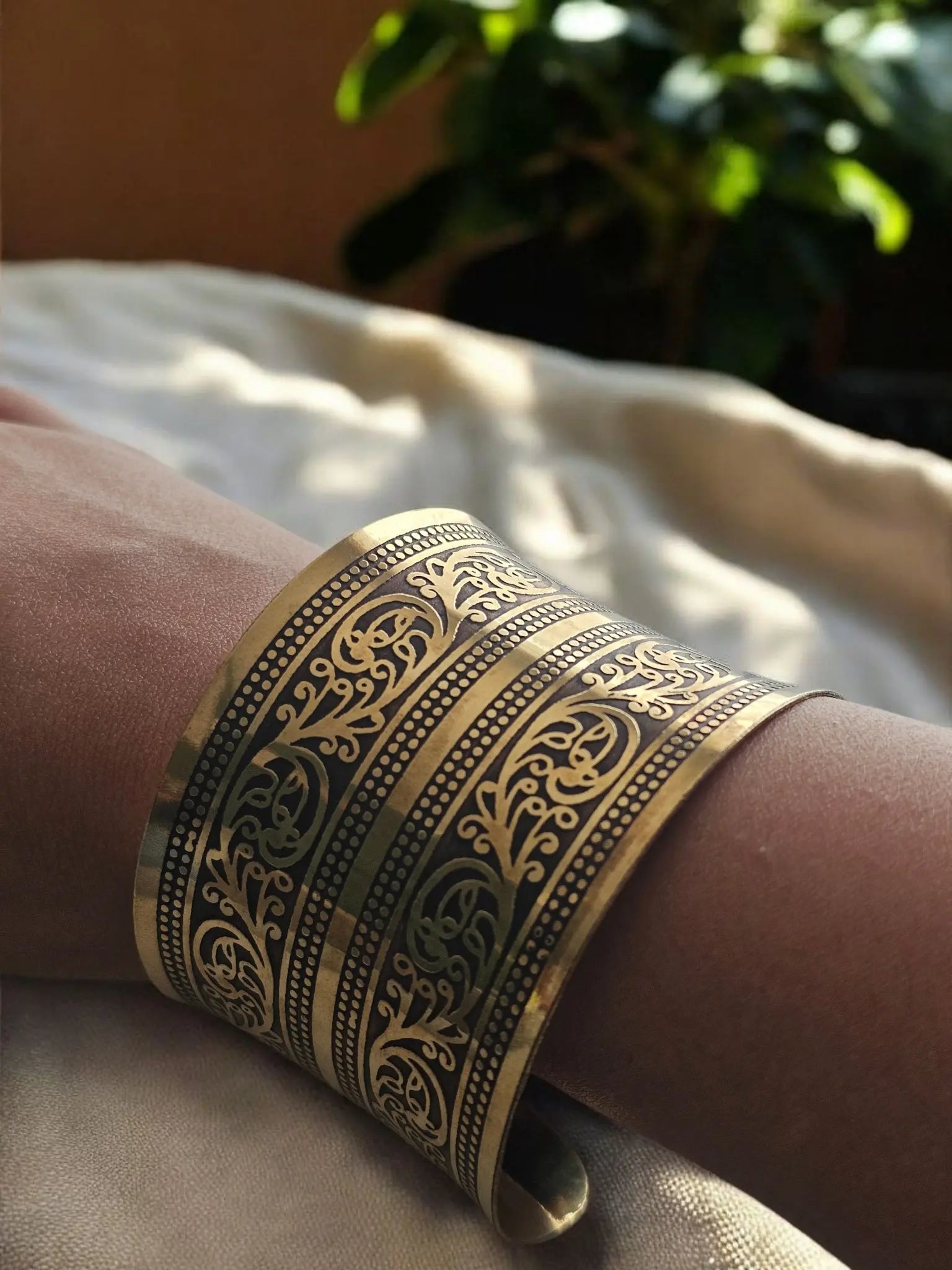 Tribal Vintage Wide Cuff Bracelet Bliss Boho