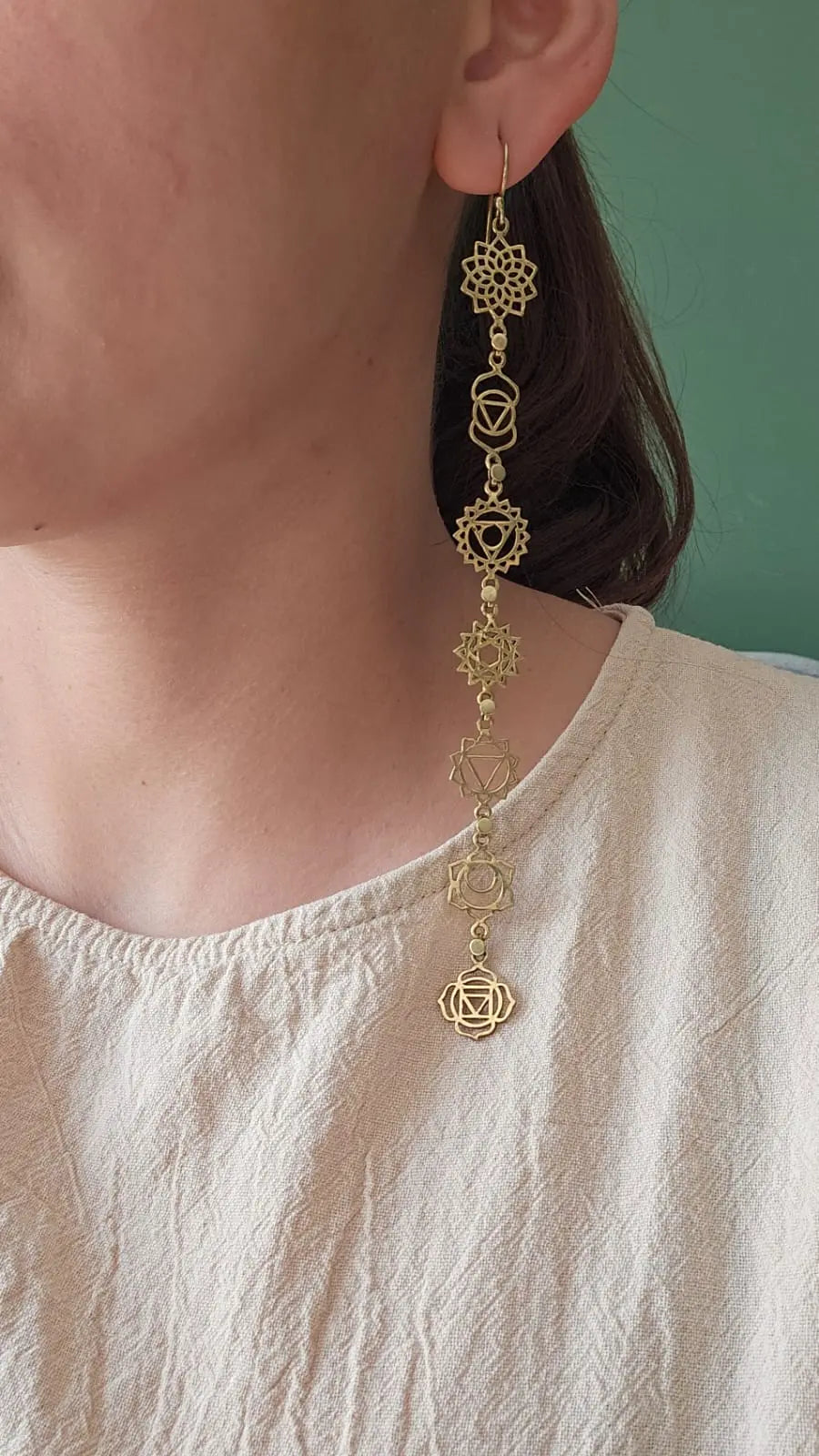 Handcrafted Seven Chakras Earrings – Balance & Harmony Bliss Boho