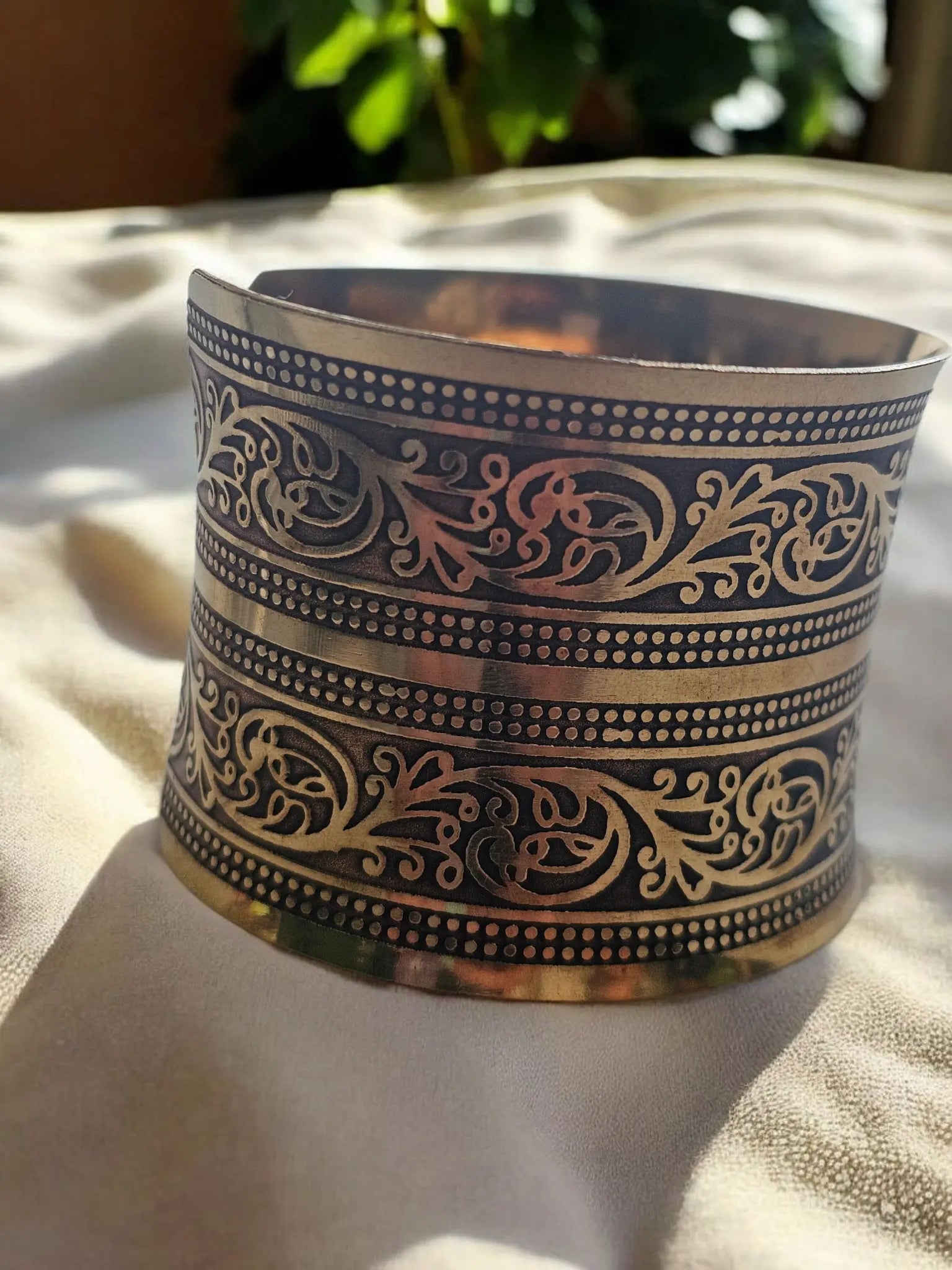 Tribal Vintage Wide Cuff Bracelet Bliss Boho