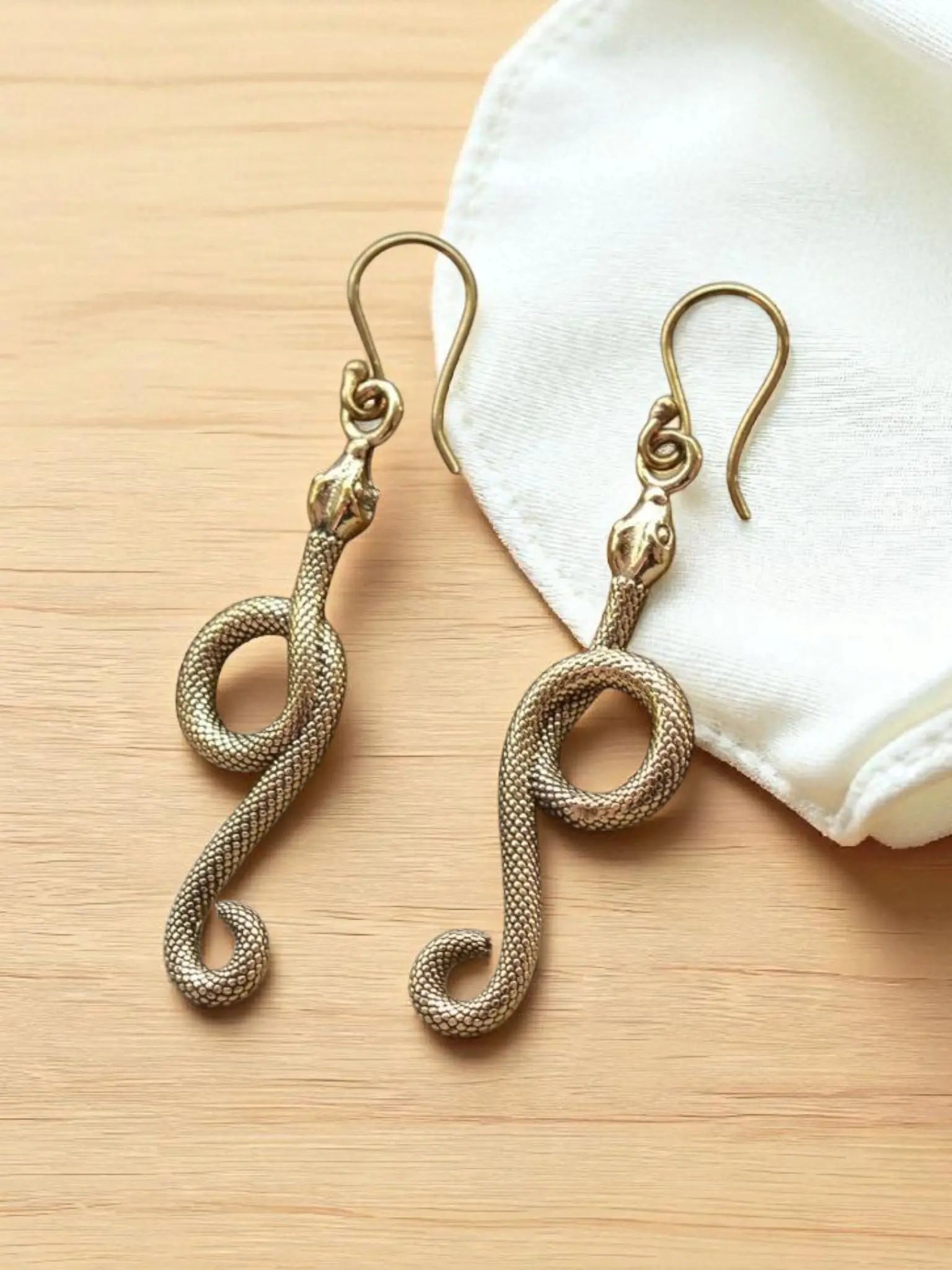 Serpentine Coil Earrings Bliss Boho