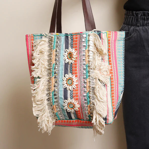 Fiesta Fringe Tote Bag