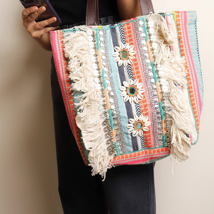 Fiesta Fringe Tote Bag