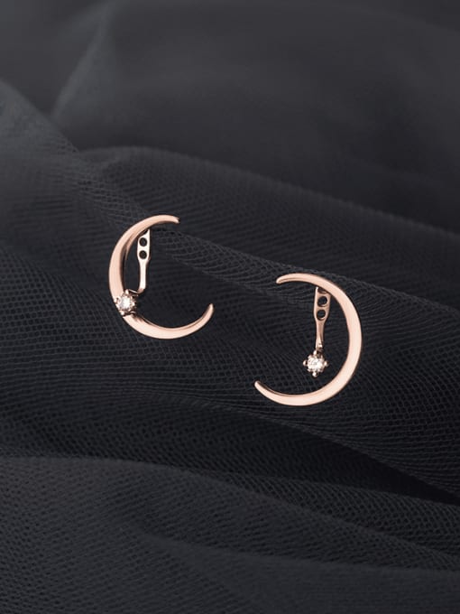 Sterling Silver Moon Earrings