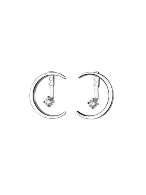 Sterling Silver Moon Earrings