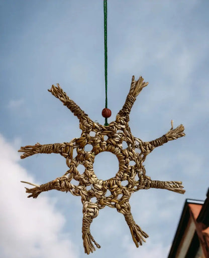 Handwoven Christmas tree decor Set of 2 pieces Bliss Boho