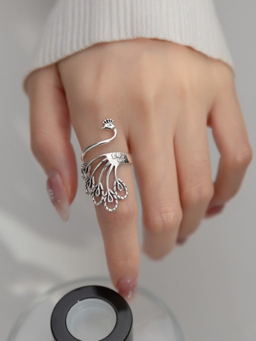 Mystic Peacock Grace Ring