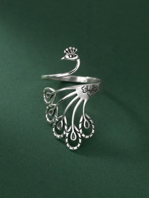 Mystic Peacock Grace Ring