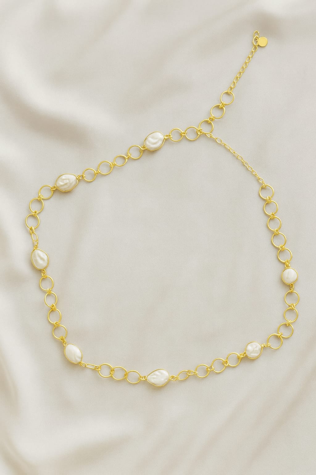Golden Glow Pearl Chain