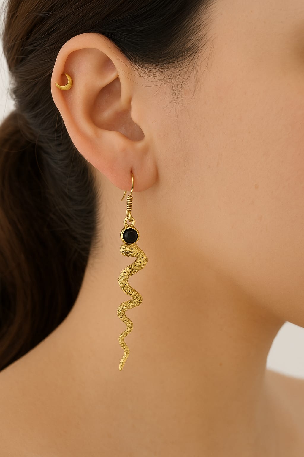 Serpentine Noir Earrings