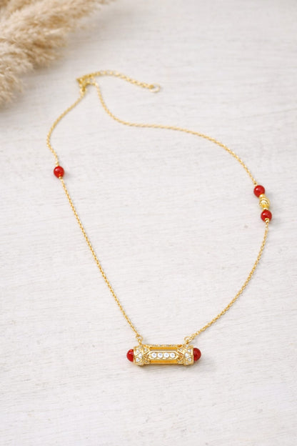 Agni Red Agate Necklace
