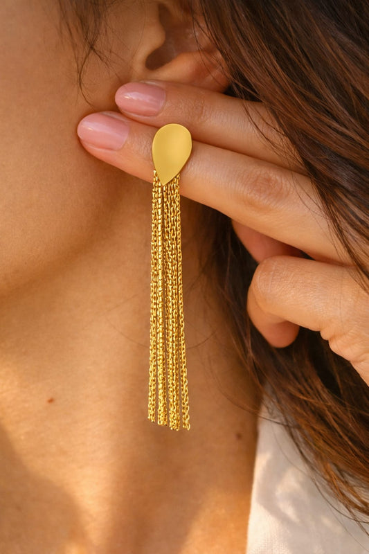 Wild Dune Tassel Earrings