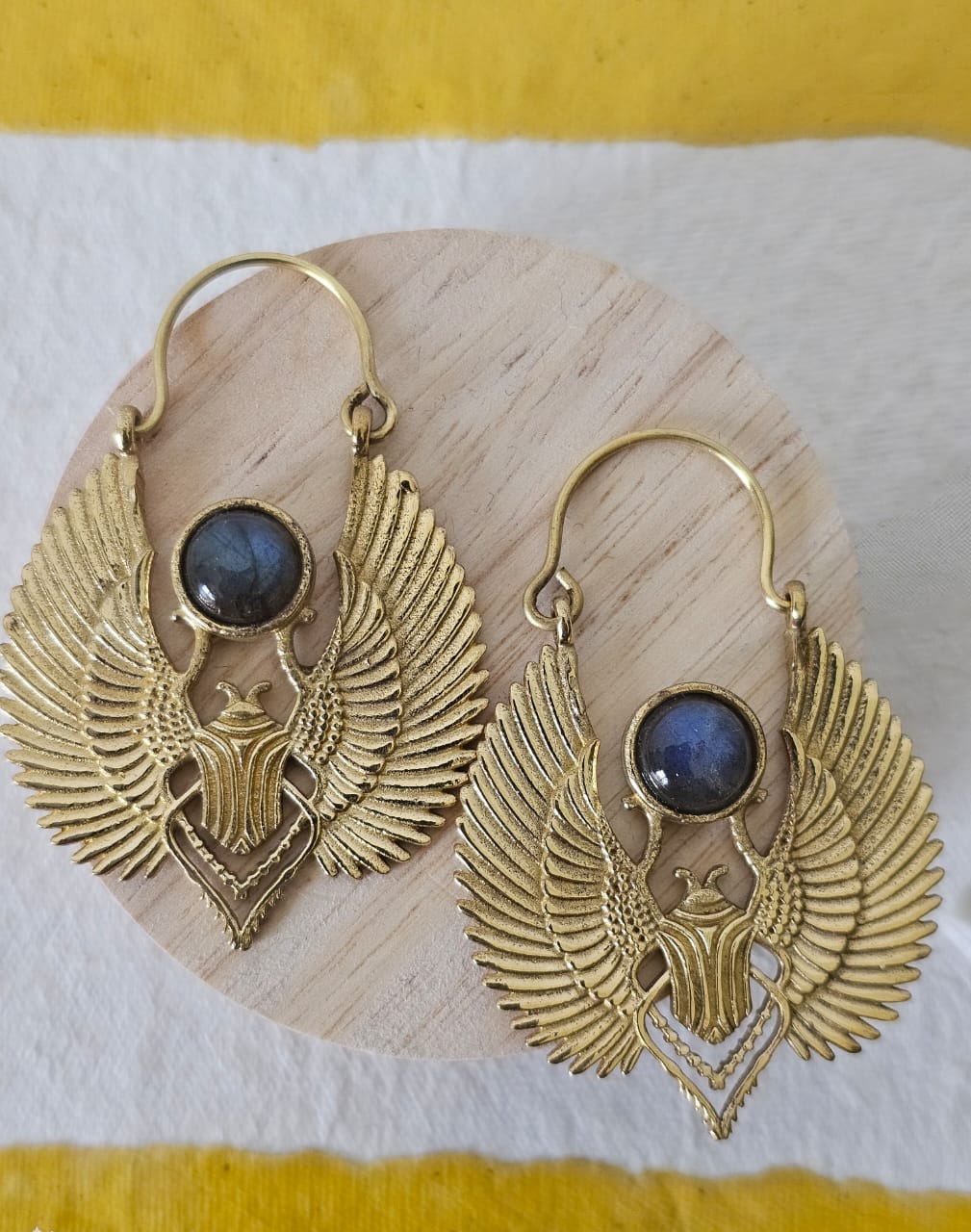 Mystic Scarab Winged Earrings