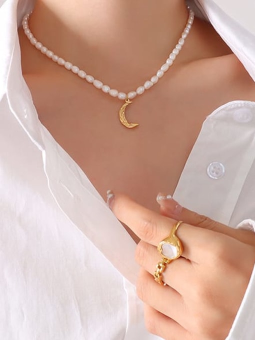 Moonlit Freshwater Pearl Necklace