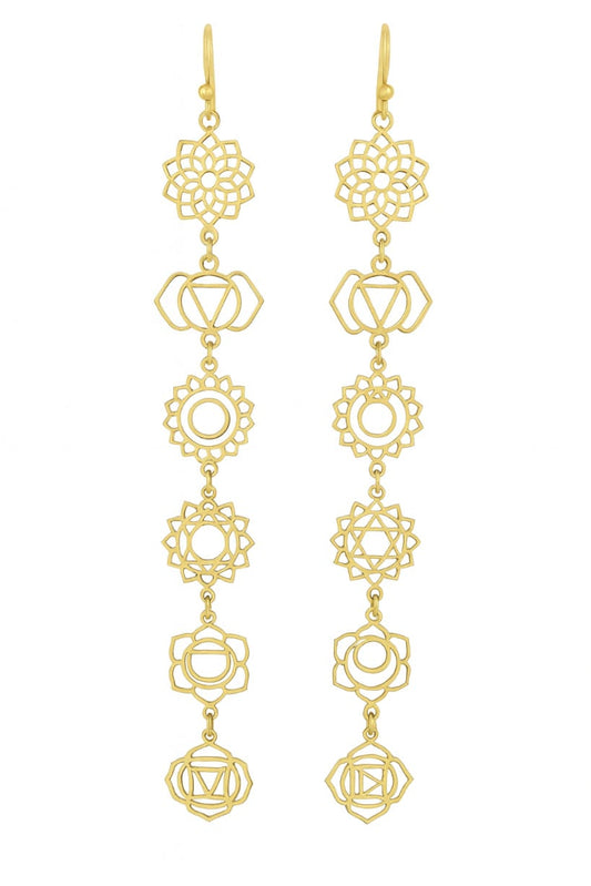Handcrafted Seven Chakras Earrings – Balance & Harmony