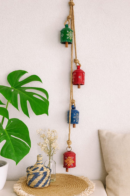 Bell Garden Ornament – Handcrafted Metal with Wooden Clapper