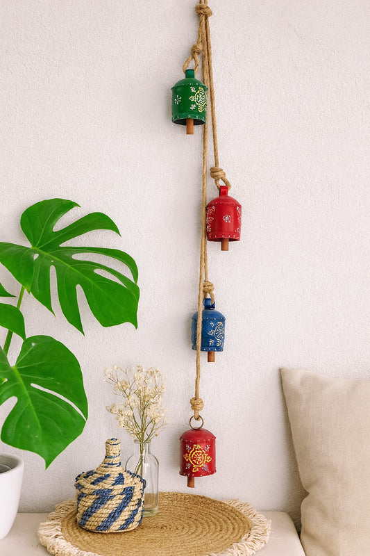 Bell Garden Ornament – Handcrafted Metal with Wooden Clapper