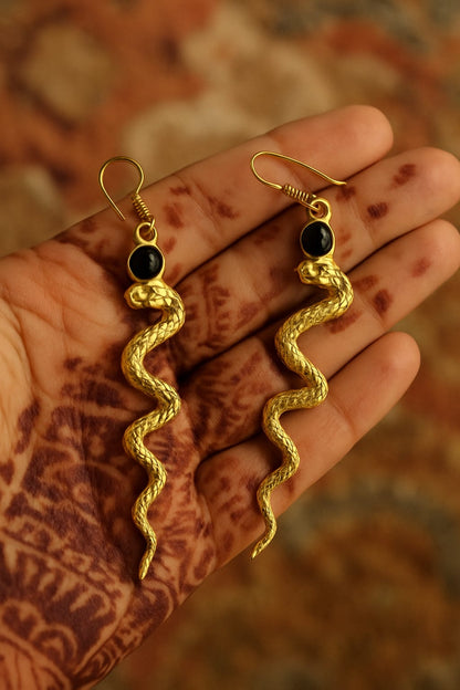 Serpentine Noir Earrings