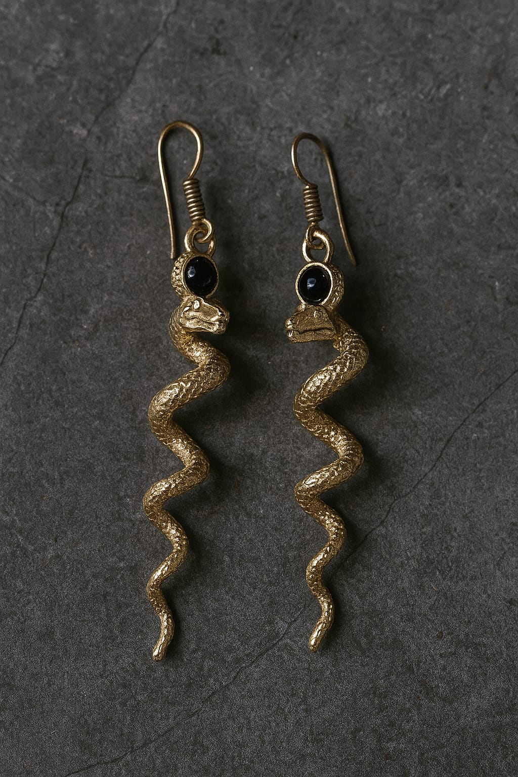 Serpentine Noir Earrings