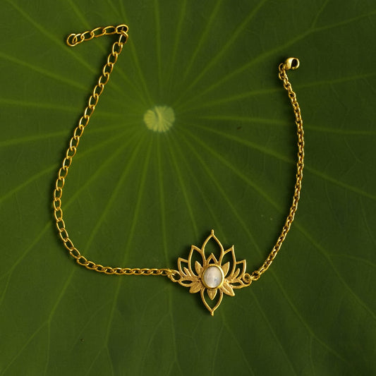 Kamal Moonstone Anklet
