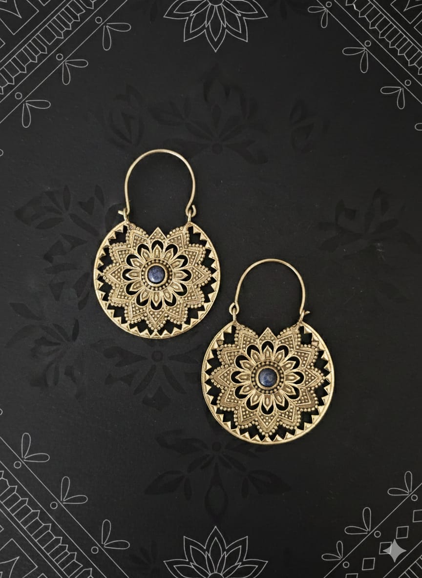 Bohemian Mandala Hoops