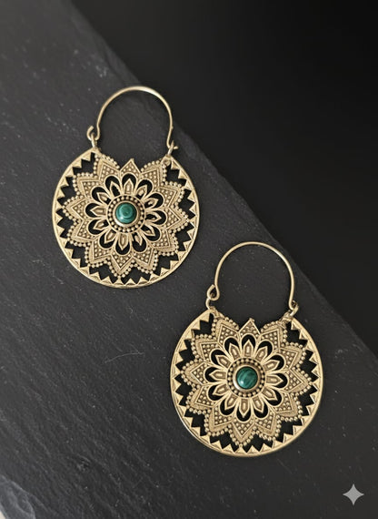 Bohemian Mandala Hoops
