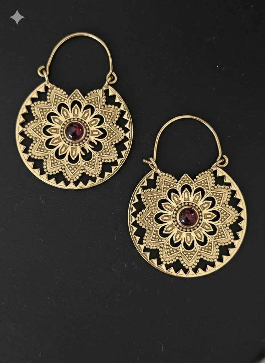Bohemian Mandala Hoops