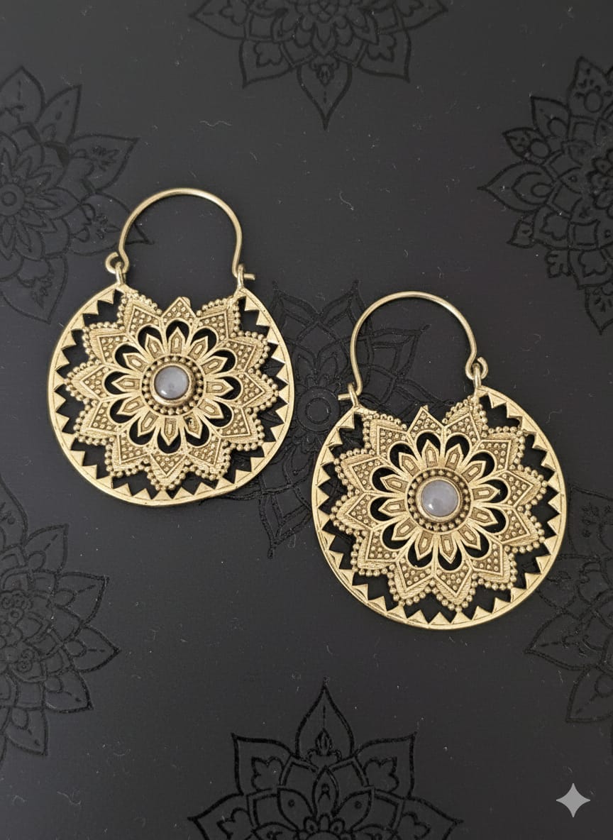 Bohemian Mandala Hoops