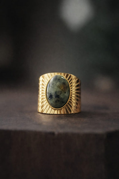 Riverie Ring with African Turquoise