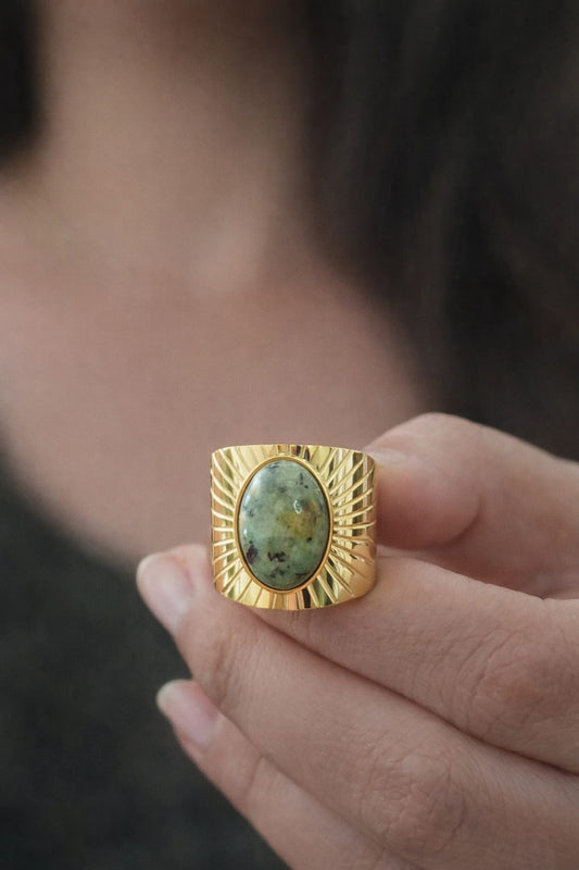 Riverie Ring with African Turquoise