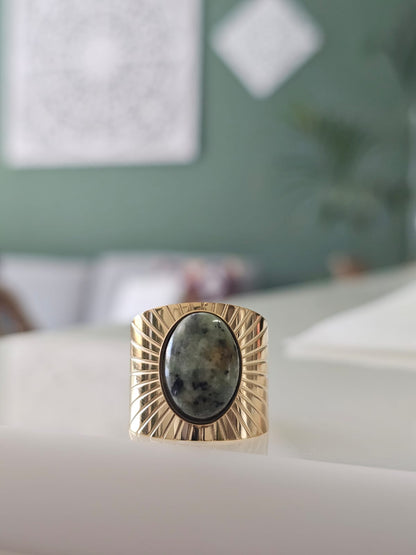 Riverie Ring with African Turquoise